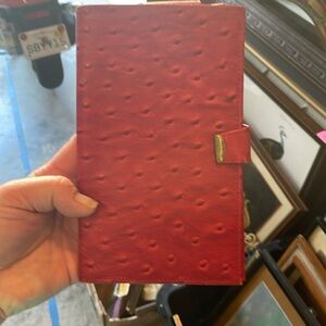 Vintage Don Loper Ostrich Grain Hide Wallet